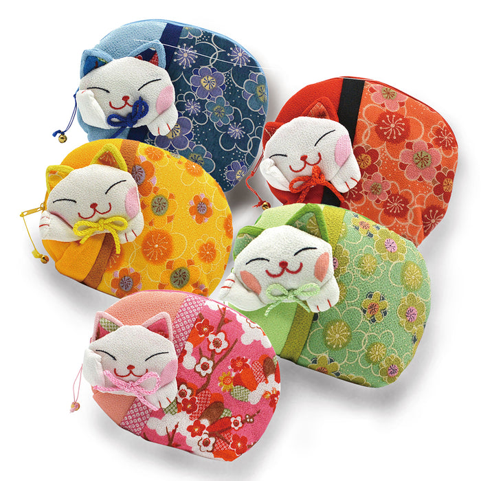 Lucky Cat Coin Purse - Assorted Colors - Original Source