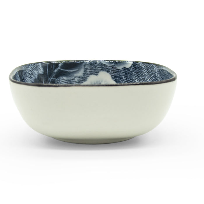Blue & White Ceramic Bowls - Set of 4